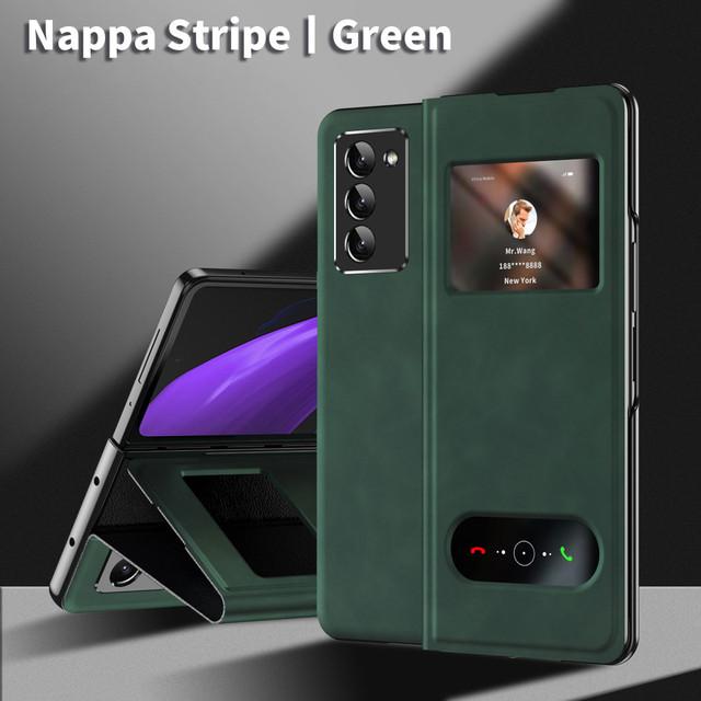 Нескользящий кожаный чехол с защитой от падения для Samsung Galaxy Z Fold4 5g Fold3 Fold2 Fold4 Fold 4 2 Zfold4 Fold 3, чехол с полным покрытием