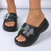 2025 Summer Platform Slippers Women Comfy Solid Color Soft Sole EVA Pillow Slides Woman Couple Non Slip Beach Flip Flo