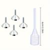 Small Metal Funnels and Straws for Perfume and Essential Oils In 2/3/5 Pieces, Which Are Convenient for Distributing and Adding Various Liquids