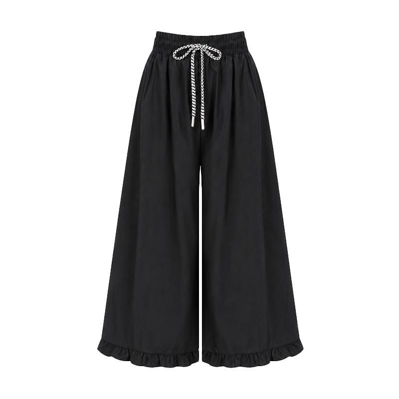 SELLY'S Wide Shirred 3/4 Pants_I6B-Cpt041