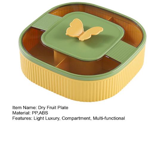 Поднос для хранения закусок Легкий роскошный Отделение Многофункциональный Пищевой Уникальный Фруктовый