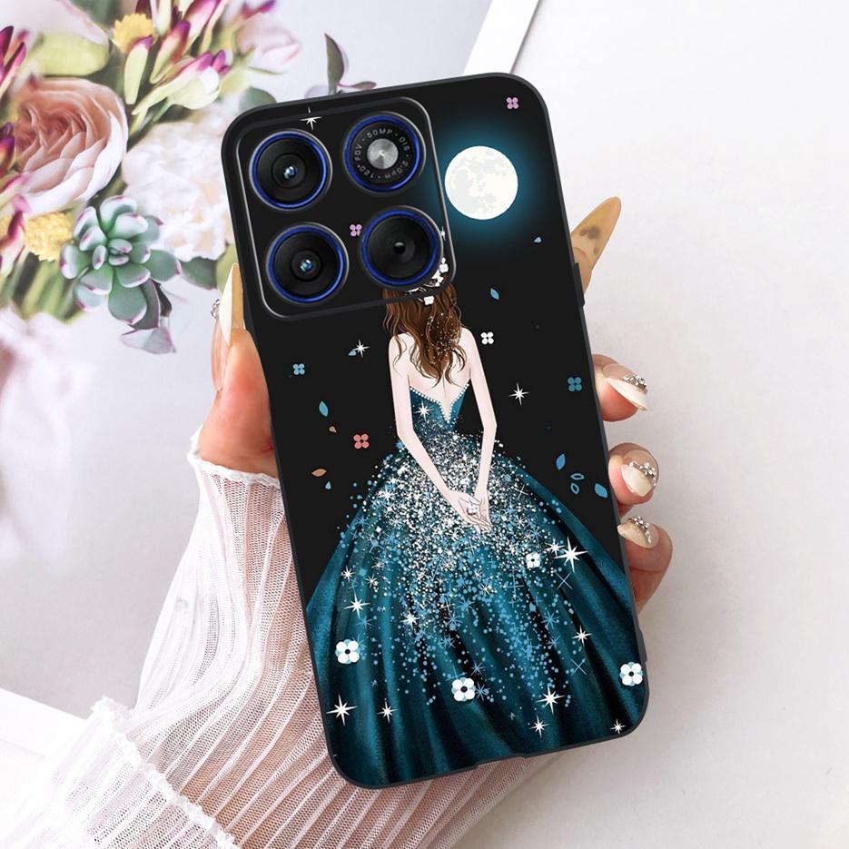 For Motorola Edge 70 Case XT2601-2 Cute Cat Peacock Painted Cover Soft Silicone Case For Motorola Edge 70 Fusion Edge70 5G Shell
