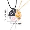 3pcs Creative Best Friend  Necklace Pizza Shape Cartoon Pendant Necklace  Children