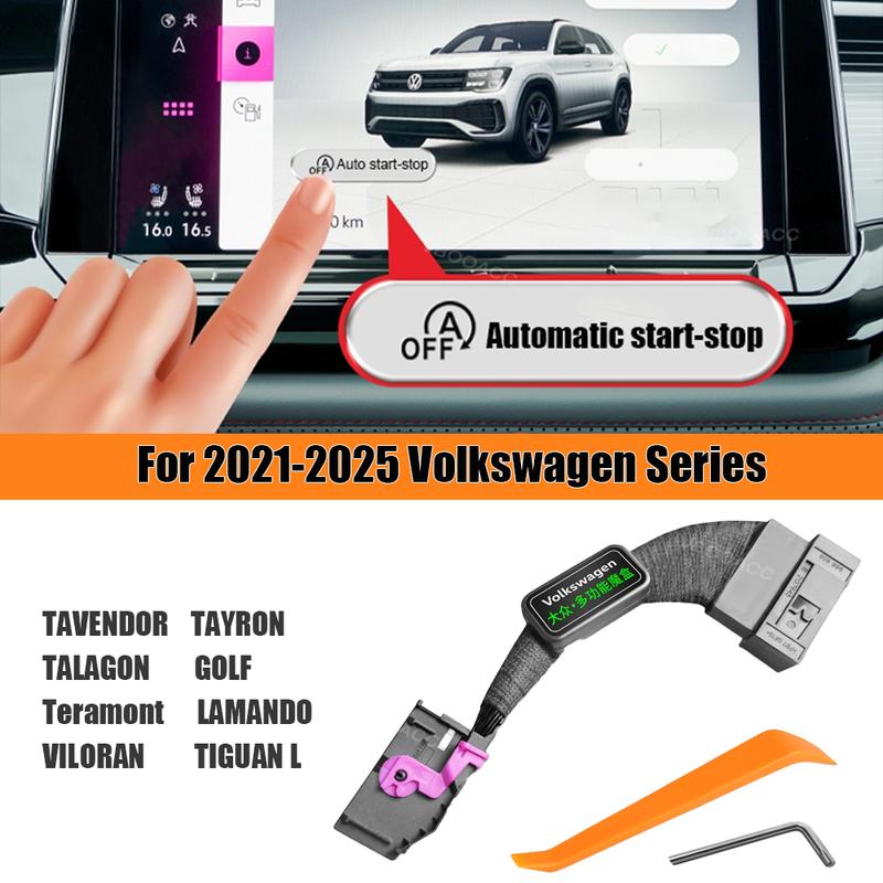 For Volkswagen Tavendor Talagon Golf Teramont Lamando Viloran Tiguan L Tayron -2025 Screen Start-stop Button Shutoff Device