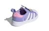 Детская обувь Disney x Adidas Originals SUPERSTAR 360, устойчивая к истиранию, низкая, для малышей, фиолетовая, для младенцев и малышей GX3280