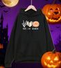 Heart Pumpkin Lantern Spider Web Printing Men Hoodie Fleece Casual Hoody Multicolor Loose Streetwear All-Match Pocket Pullovers