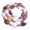 Natural Smoky Quartz Crystal Amethyst Smooth Beads Necklace 3-21 Mm 18" UB-8598