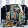 Dinosaur Throw Blanket Kids Boys Animal Flannel Fleece Blanket Dinosaurs Blankets for Couch Sofa Bedroom Living Room