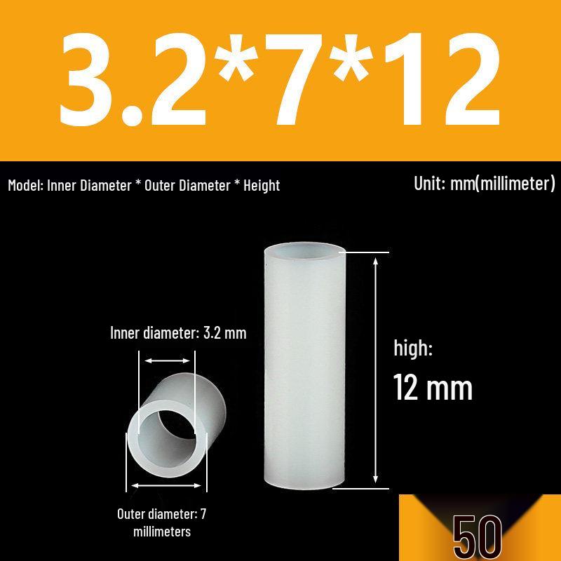Nylon Spacer & Insulating Sleeve Set: M2.5-M7 Sizes, Thickened Washer, Isolation Shaft & Lamp Column