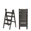 Folding Telescoping Step Ladder for Home Use 4-Step Lightweight Portable A-Frame Ladder with Adjustable Steps and Compact