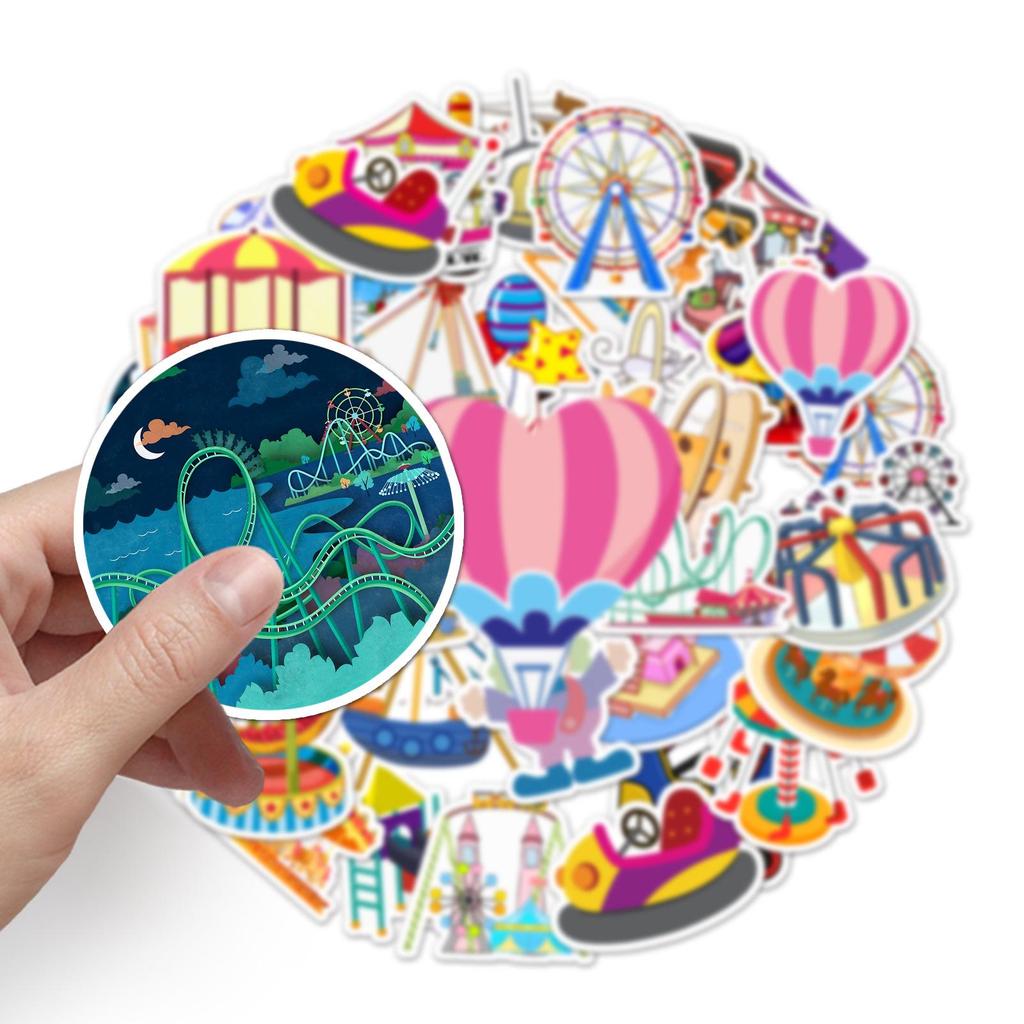 50 Водонепроницаемых граффити-наклеек для парков развлечений, багажа, скейтбордов, самокатов, компьютеров, планшетов и мультяшных украшений