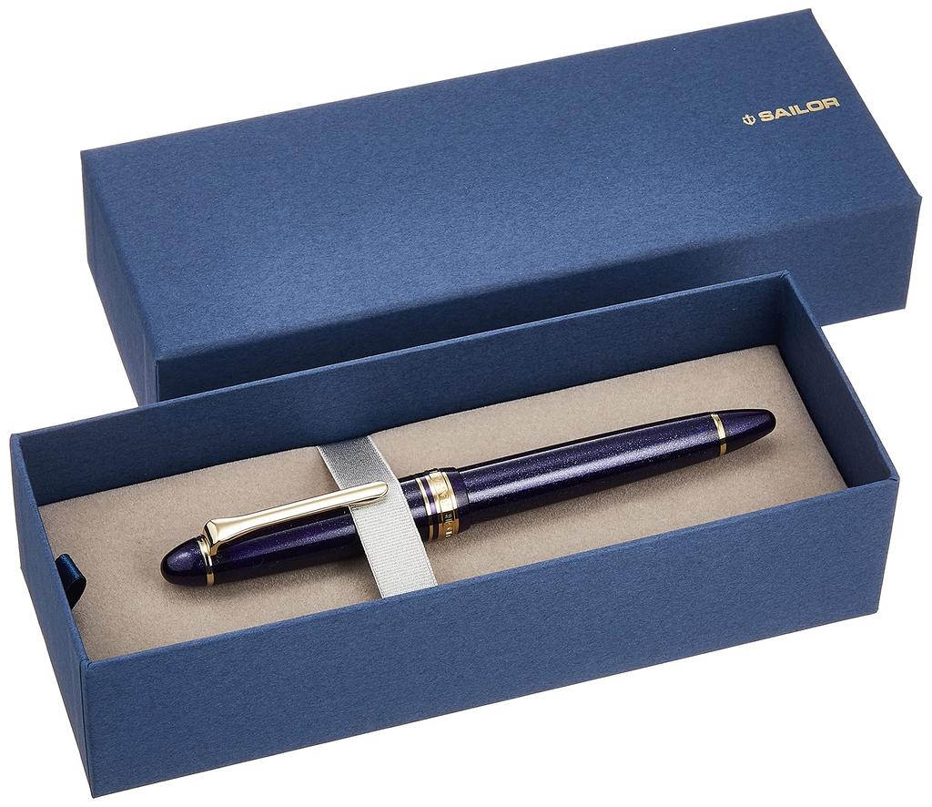 Sailor fountain pen Profit Light Gold Trim Shining Blue Bold 11-1038-640