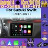 Android 14 видеоплеер Carplay DSP Автомагнитола для Suzuki Swift 2016 - 2021 Мультимедиа WIFI+4G Android Auto Аксессуары Экран