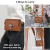 VOVMOEYA Camera Case for Canon PowerShot Canon G7X Mark Mark and Sony RX100 PU Leather Protective Bag with Full Protection and Waist Strap Brown