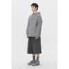 Customellow Hooded Jacket Dark Grey Fabric C9uam26112gyd
