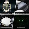 BINBOND Luxury Man Watch Waterproof Luminous Chronograph Date Men Watch Stainless Steel Quartz Men's Watches