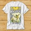 230 г/м² 100% хлопок Frogtoad The Lovers Tarot Card Футболка Cult Movie Retro Vintage Top Tee 2439