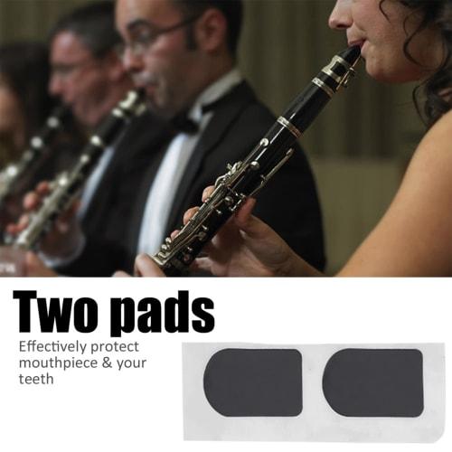 Portable Soprano Saxophone Mouthpiece Set with ABS Mouthpiece Cap and Metal Buckle Reed Pads