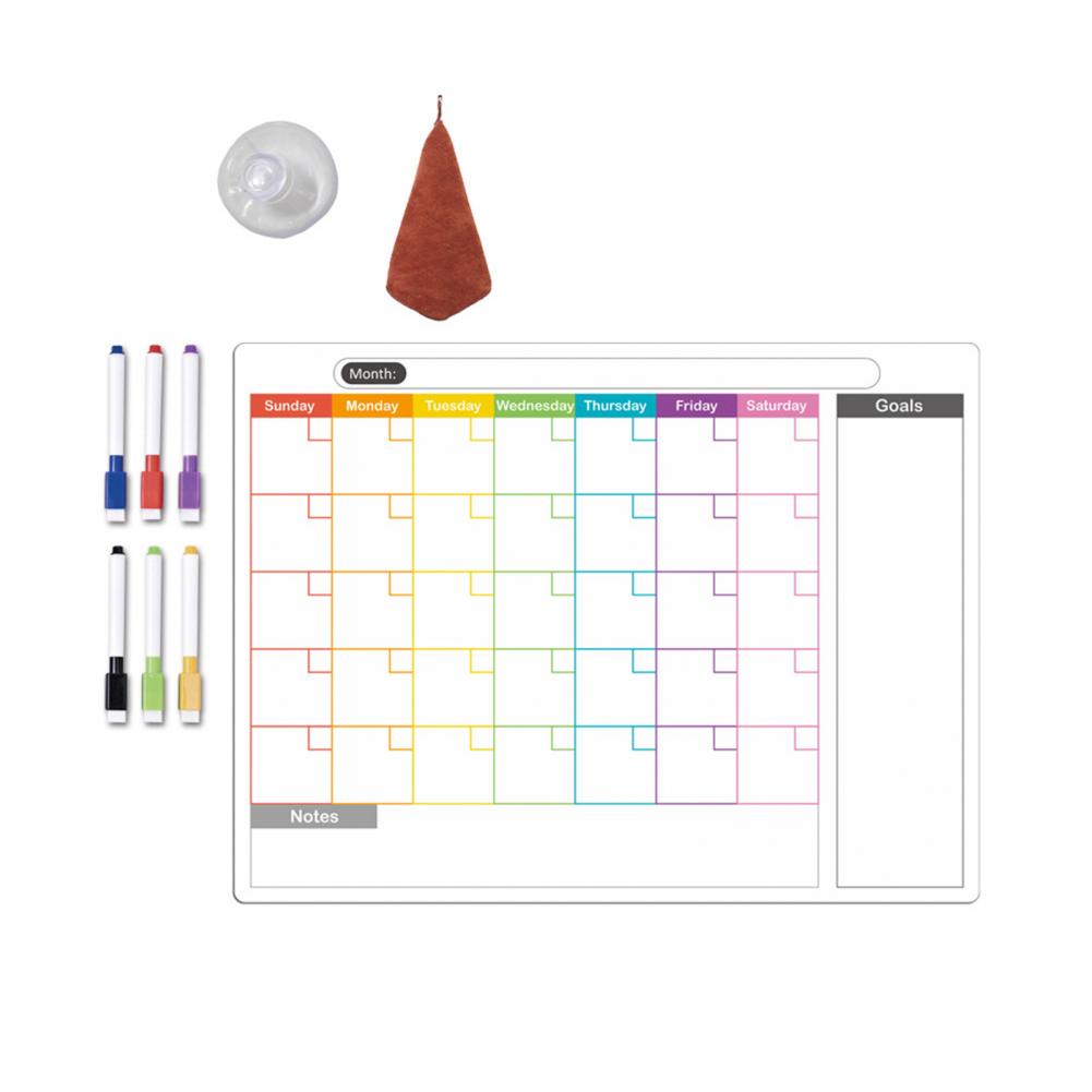 1 комплект 40,6*30,5 см магнитная доска для записей на холодильник стираемая поверхность для письма еженедельный планировщик рецепты доска для записей дома кухня