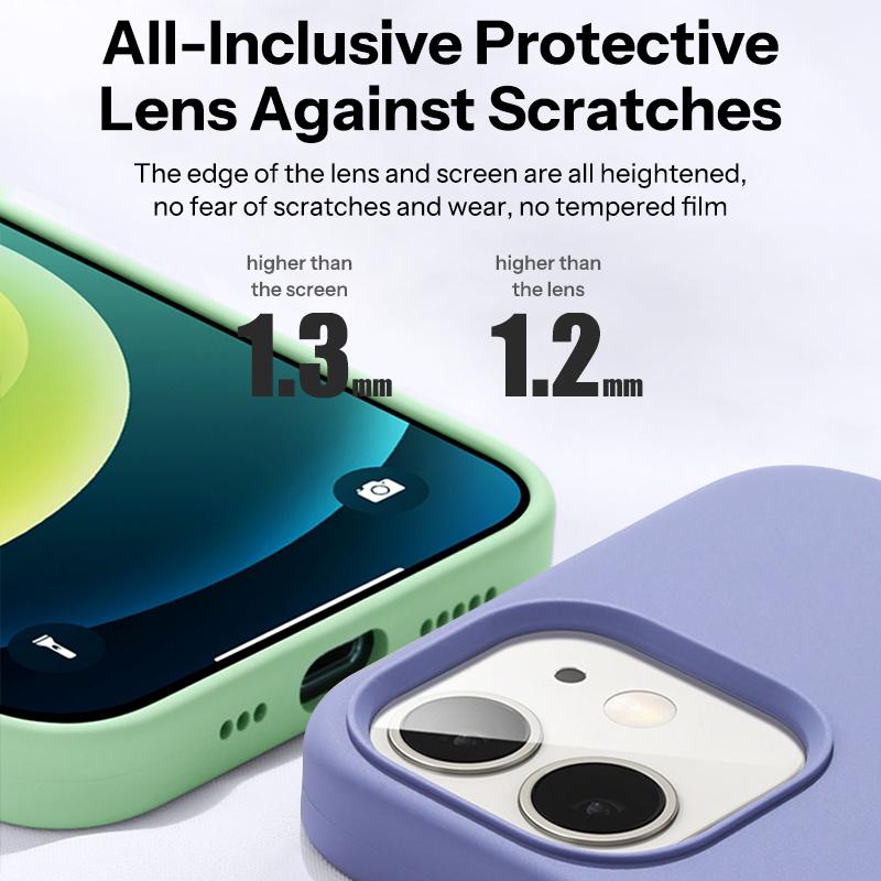 Luxury Liquid Silicone Soft Case Protection For iPhone 15 14 13 12 11 Pro Max Plus Mini Protective Phone Accessories 7 8 XS XR X