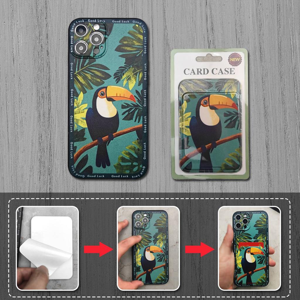 Card Bag Waterproof Phone Case For Tecno Spark 7/Spark7T TPU Cover Anti-knock Cartoon Anti-dust Protective Full Wrap