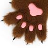 Furry Cosplay Costume Gloves Cartoon Puppy Claw Mittens Cute Plush Cat Paw Gloves  Gifts
