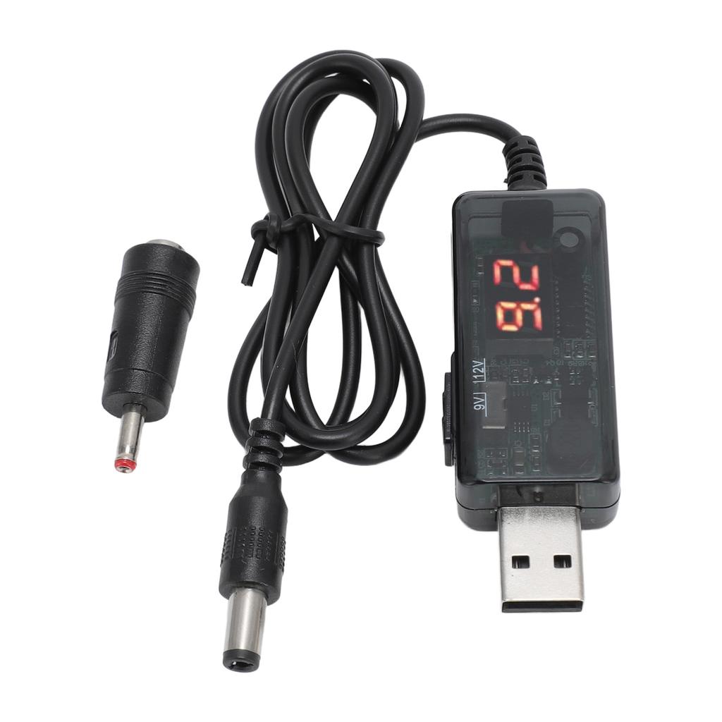 Кабель для роутера Power Bank 9 В 12 В HD цифровой дисплей USB Power Bank кабель для повышения напряжения роутера для оптического модема