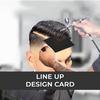 1/4Pcs Barber Color Hairline Enhancement Card Beard Lineup Shaping Tool Men Hairline