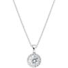 Necklace - AMEN - Diamonds - Rhodium-plated 925 Silver - White Zircons - 40 + 5 Cm