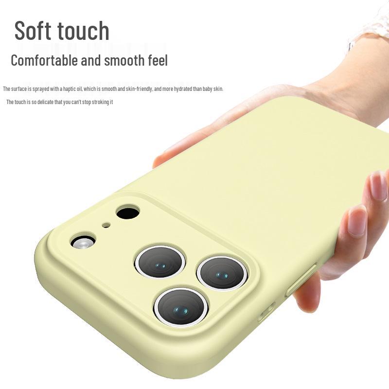 Однотонный чехол из жидкого силикона с точными вырезами для iPhone 17 Pro