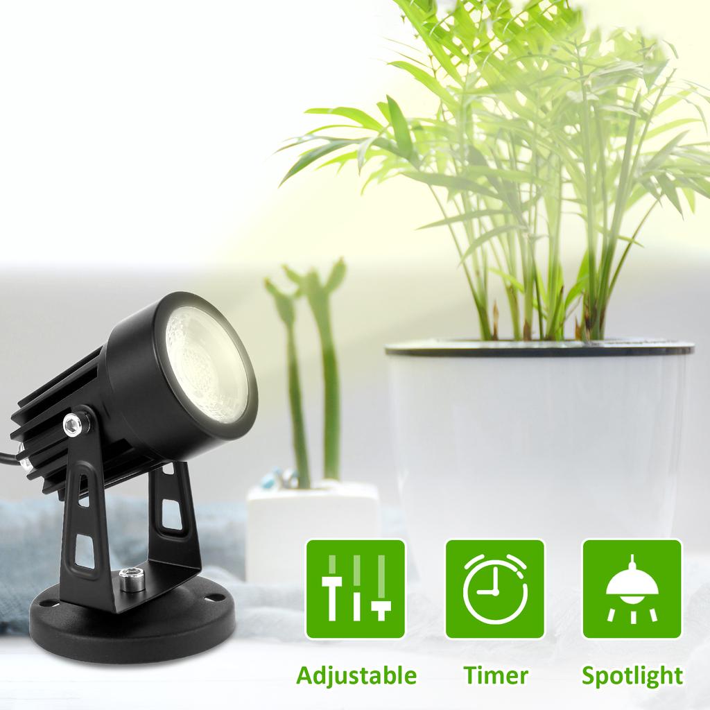 Светодиодный светильник Uplight для газона, наружный и внутренний прожектор для растений, ландшафтное освещение растений, 3 Вт, USB, энергосбережение, 10 уровней яркости