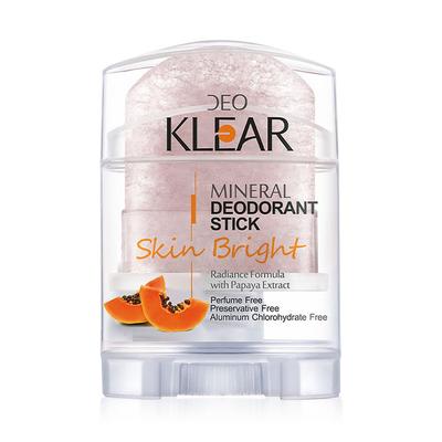 DEOKLEAR Минеральный дезодорант-стик 70 г. (Кожа яркая) - Формула сияния с экстрактом папайи