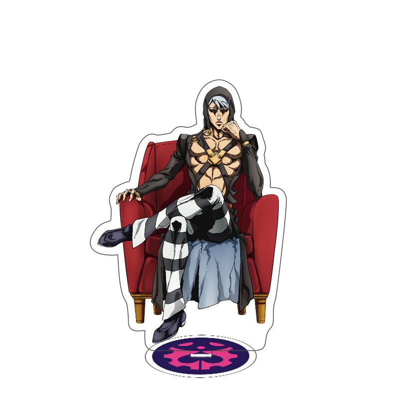 Игра Аниме Невероятные Приключения Золото 15 СМ Модель Акриловая Фигурка Стенд Окрашенный Декор Стола Орнамент Подарок