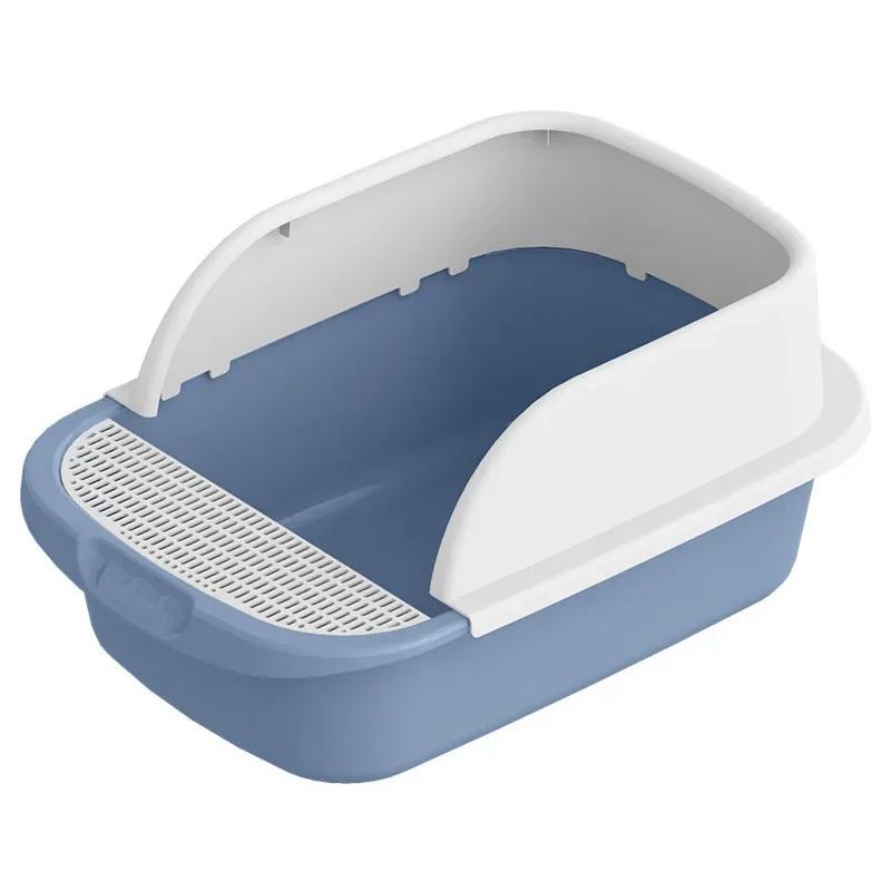 Кошачий лоток съемный полузакрытый лоток для кошачьего туалета переносной туалет-горшок для домашних животных для кролика средней и большой кошки мелких животных