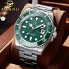 AILANG Новые автоматические механические часы Green Water Ghost Мужские часы Водонепроницаемые