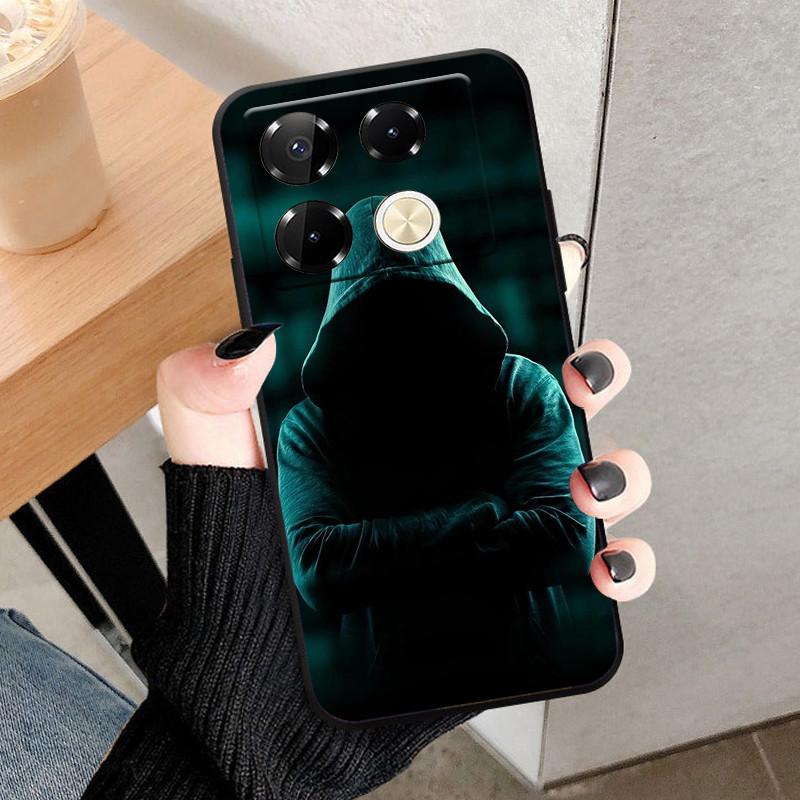 Чехол для Infinix Note 40 Pro Мягкий Силикон Крутой Волк Ударопрочный Чехол для Infinix Note 40 Note40 Pro Plus 4G 5G TPU Coque Fundas
