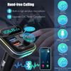 FM-передатчик Автомобильный комплект Аудио MP3-плеер Bluetooth 5.0 Type-C PD + QC3.0 USB Быстрая зарядка Зарядное устройство FM-модулятор Цветные огни