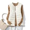 Women's Ultra Light Down Vest Lightweight Waistcoat Female Windproof Warm White Duck Down Sleeveless Down Jacket Coat