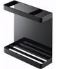 Jitsugyo 7122 Magnetic Wrap Holder Black X X Tower Wrap Storage Kitchen Storage Approx. W15.5 D5.2 H15.5cm
