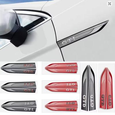 2 шт. НОВЫЕ автомобильные эмблемы ABS GTI GTD для боковых крыльев, наклейки на крылья, декоративные аксессуары для V//-W