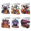 6 шт. DIY Стразы Алмазная Живопись Поздравительные Открытки Мозаичные Открытки Дизайны на Хэллоуин Алмазная Живопись Открытки Ручной Работы для Фестивалей