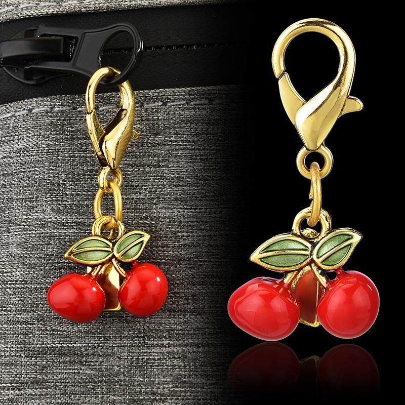 Exquisite Cherry Butterfly Keychains For Women Bag Pendant Car Keyring Creative Backpack Decoration Accessories Gifts