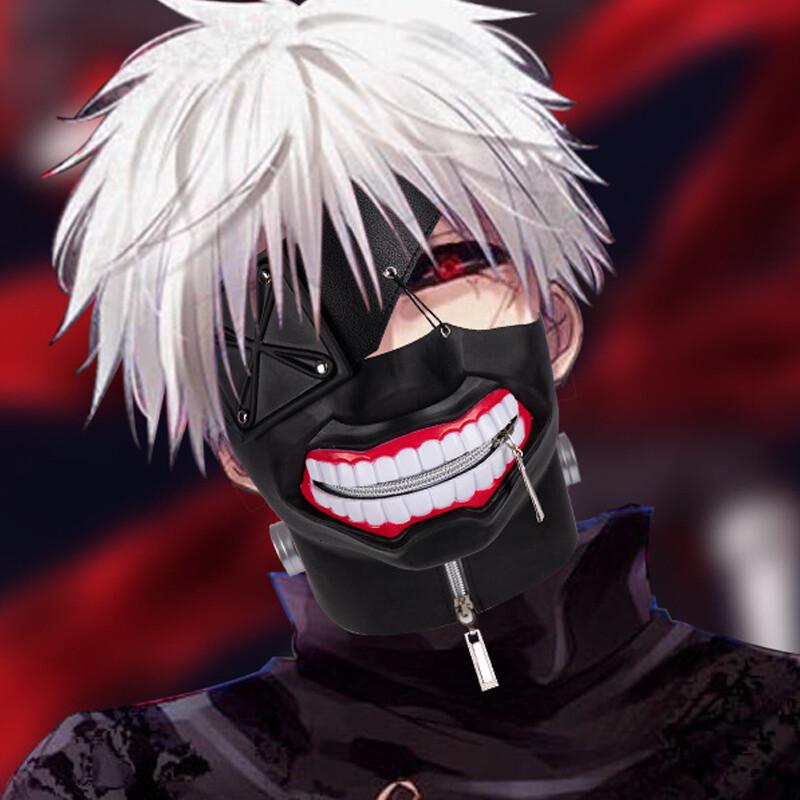 Аниме Токийский Гуль Канеки Кен Косплей Костюм Маска Партия Маска Косплей