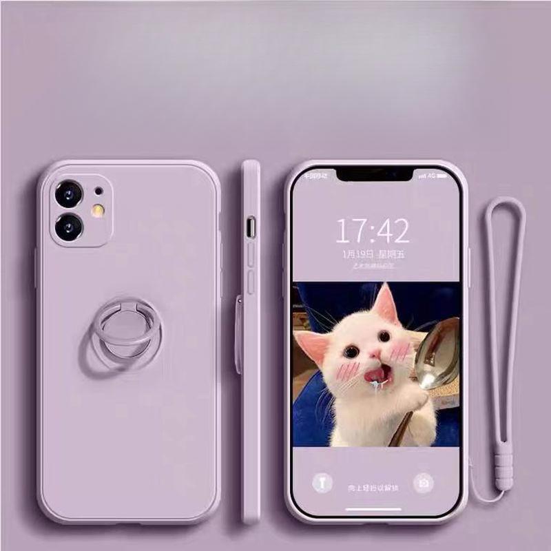 Подходит для чехла для мобильного телефона Xiaomi 15pro, жидкий силикон, лента, кольцо-подставка, Redmi Note14, противоударный, K70, защитный чехол