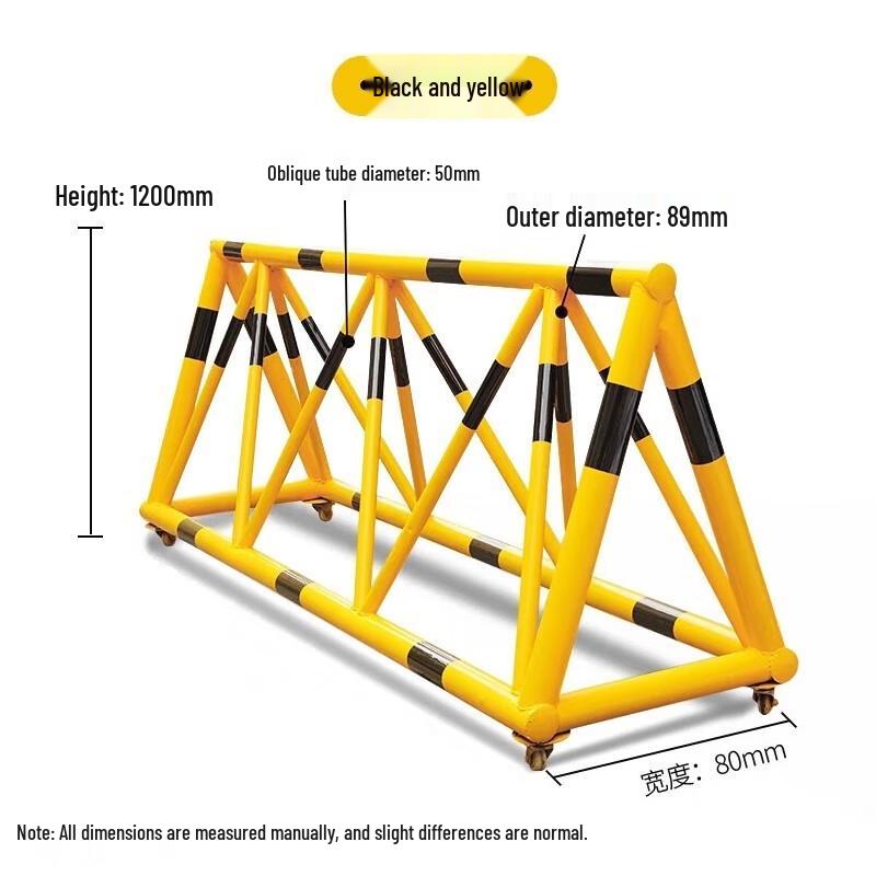HANDUNYOU Heavy-Duty Movable Steel Road Barrier