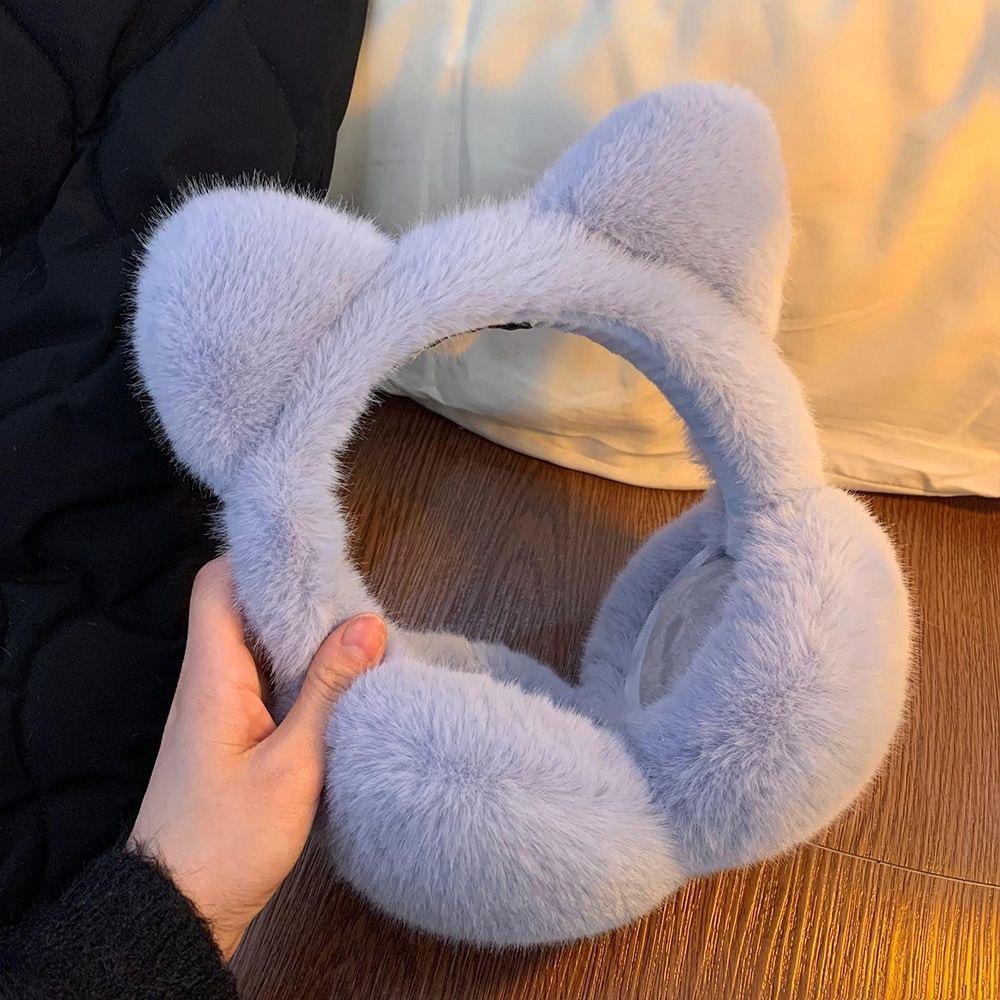 Женские высококачественные складные корейские меховые наушники для защиты от холода осенью и зимой