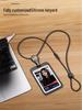 Double-Sided Transparent ID Card and Badge Holder with Round Silicone Lanyard