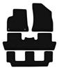 БАЗОВЫЕ черные велюровые коврики для: Пежо 5008 I 7 мест (2009-2017 гг.)