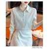 Women S Cotton Long Sleeve Embroidered Loose Fit Shirt For Spring Autumn