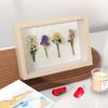 1pc Handmade Flowers Frames Picture Memory Case Artificial Board Photo Display Keepsakes Bouquet